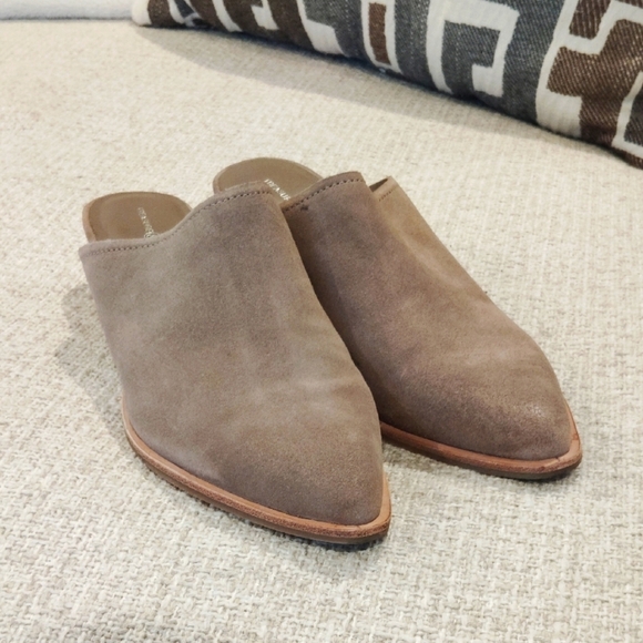 Treasure & Bond Taupe Suede Mules - Picture 2 of 7